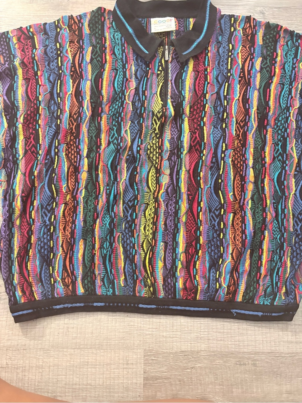 Vintage Coogi quarter zip sweater casual streetwear Authentic - Picture 4 of 6